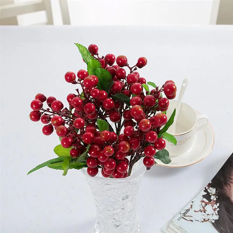 Artificial Lifelike Berries Fake Mini Simulation Decorative Fruit Plants | Дом и сад