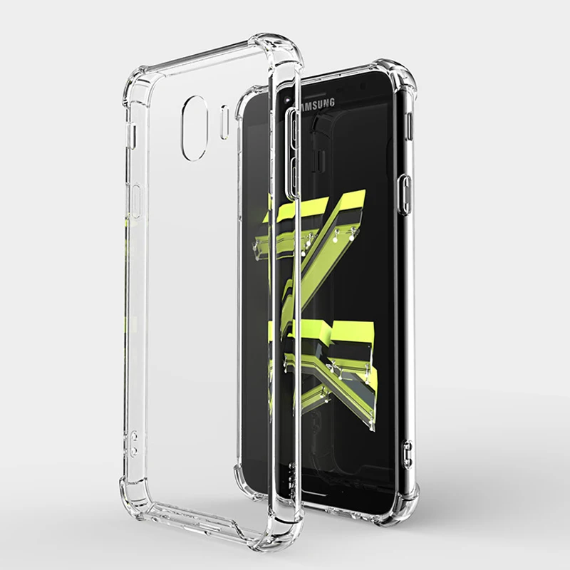 KaiNuEn luxury Transparent phone etui coque cover case for samsung galaxy j6 2018 j 6 j600f j600 silicone silicon back TPU Soft |