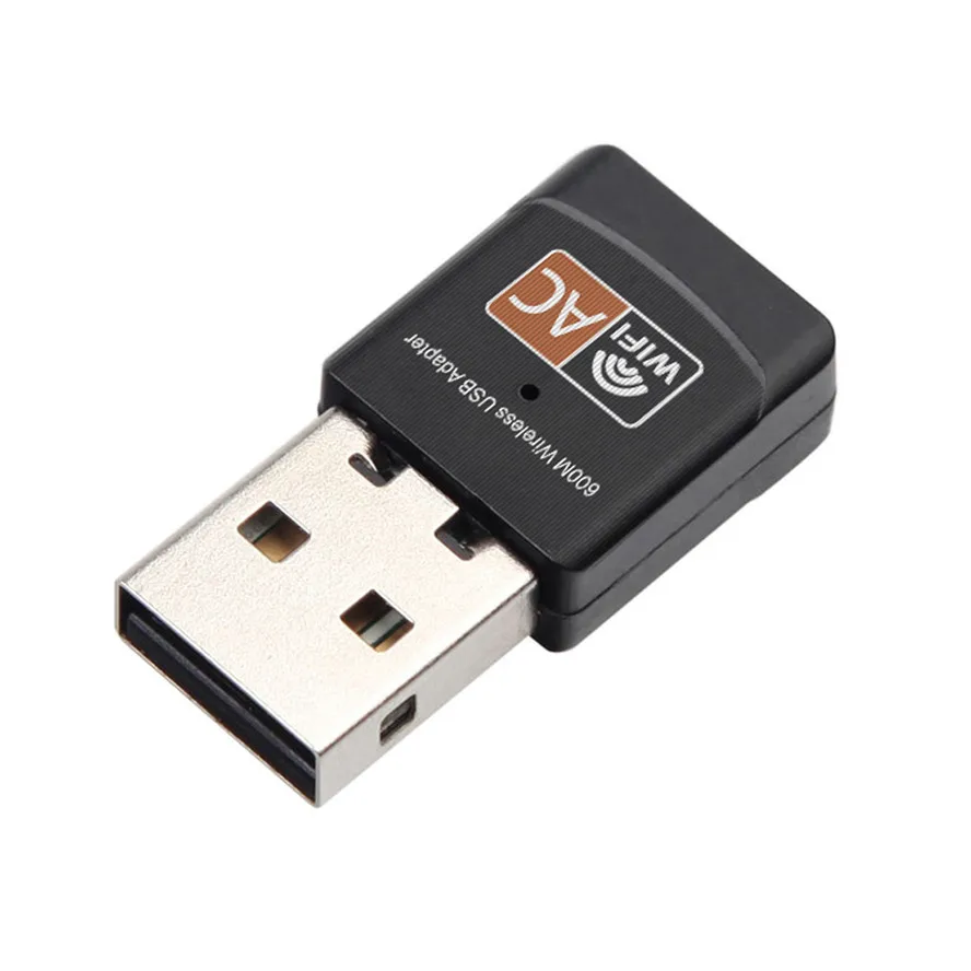Беспроводной 600 Мбит/с USB wifi адаптер AC600 2 4 ГГц 5 WiFi Антенна ПК Мини компьютер