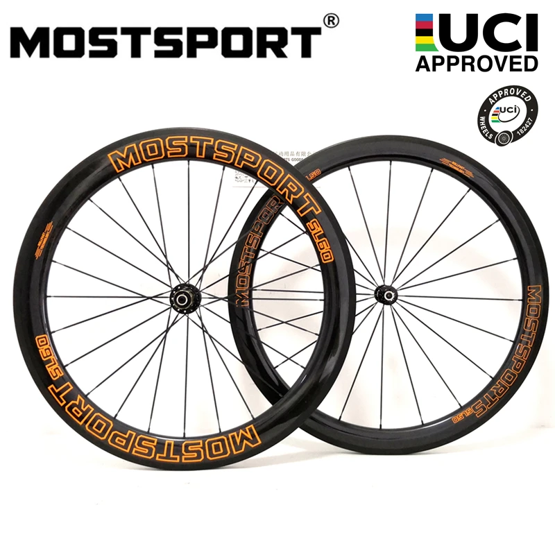 700C Road Clincher Carbon Wheels Front 50mm/Rear 60mm с Novatec A291-F482 HUB Pillar 1432 спицевой диммированный тормоз |