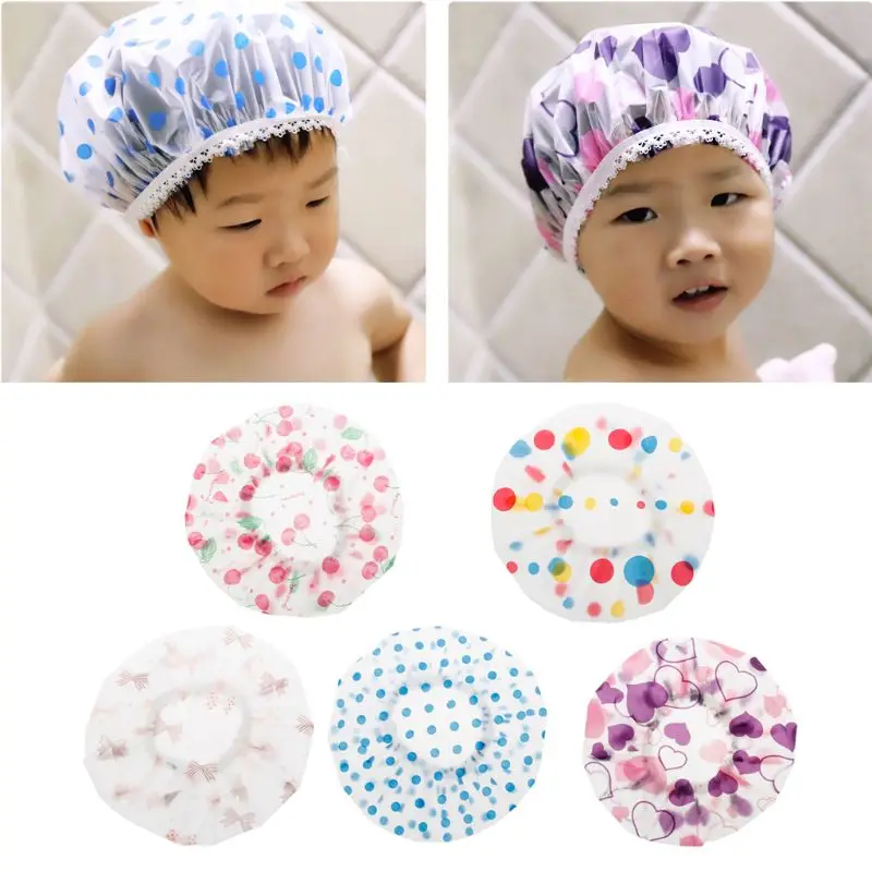 Waterproof Cap Safe Baby Shower Kids Bath Visor Hat Adjustable Protect Eyes Hair Wash Shield Random delivery | Мать и ребенок