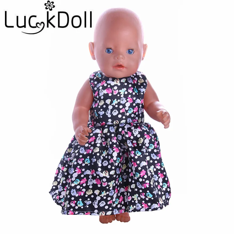 8 Новое поступление модное платье ручной работы подходит для детей 18 дюймов/43 см
