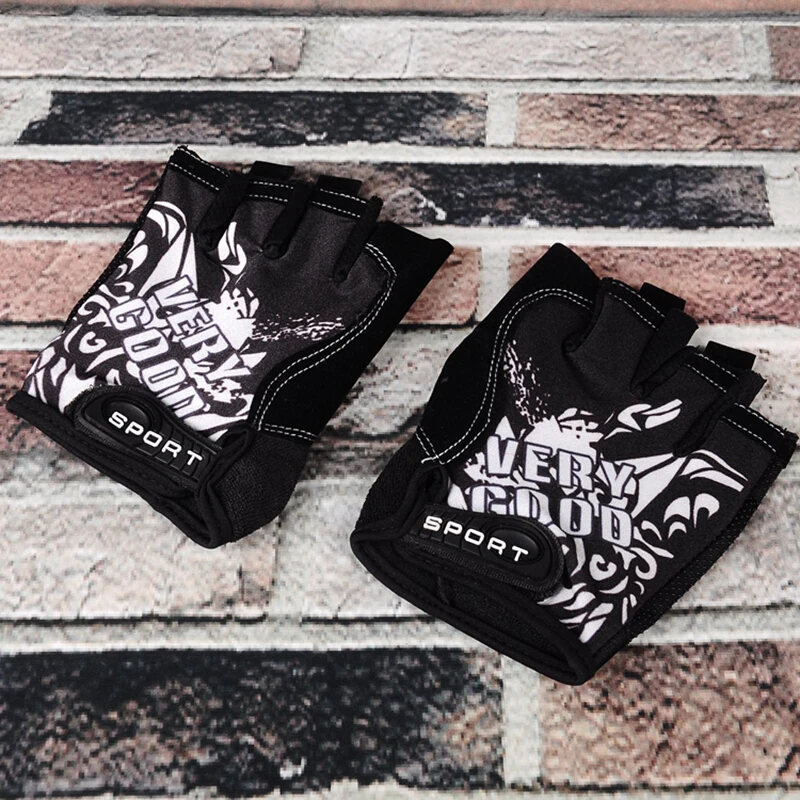 Впитывающие пот Нескользящие Велоспорт перчатки открытый Половина Finger лето