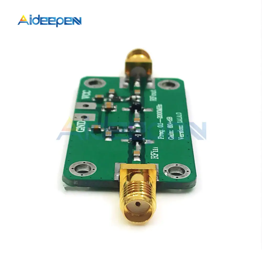 0 1 2000MHz Gain 60dB широкополосный усилитель РЧ Module LNA ~ 2GHZ DC 6 12V 35mA низкий уровень