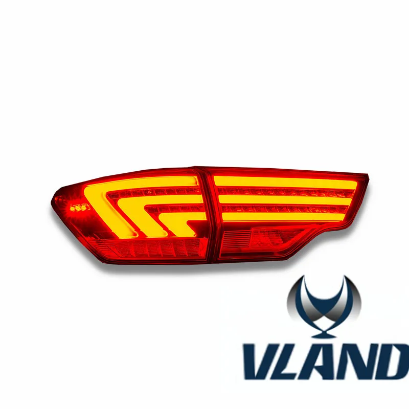 Vland заводские автомобильные аксессуары задний фонарь для Toyota Highlander- светодиодный задний фонарь дизайн Plug and Play