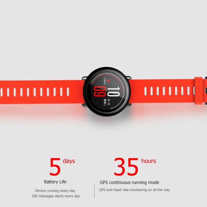 Глобальная версия Huami Amazfit Pace, умные часы, gps, мониторинг сердечного ритма, водонепроницаемый фитнес-трекер, Bluetooth, умные часы