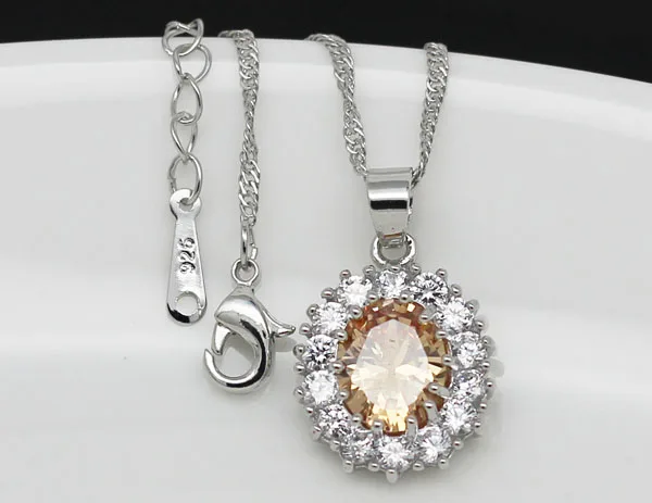 

quality real AAAA+ zirconhining pendant necklace jewelry accessories dropshipping charm women gift Kate Austrian Crystal