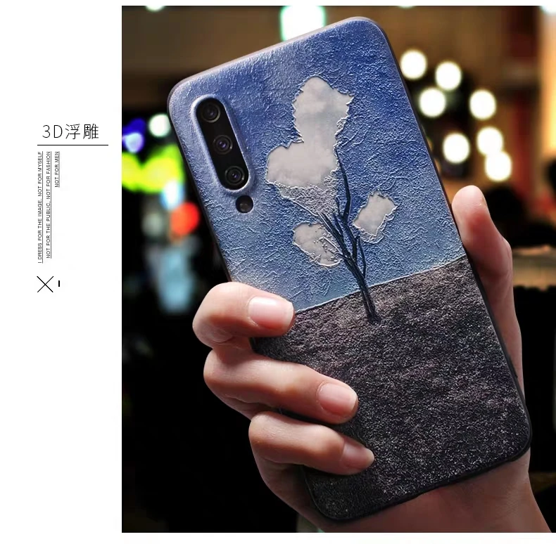 Для samsung A50 A70 A40 A30 A20 A10 чехол КРЫШКА ДЛЯ samsung Galaxy a50 A70 A40 A30 A20 A10 чехол милый цвет: черный, синий Искусство 3d чехол для телефона