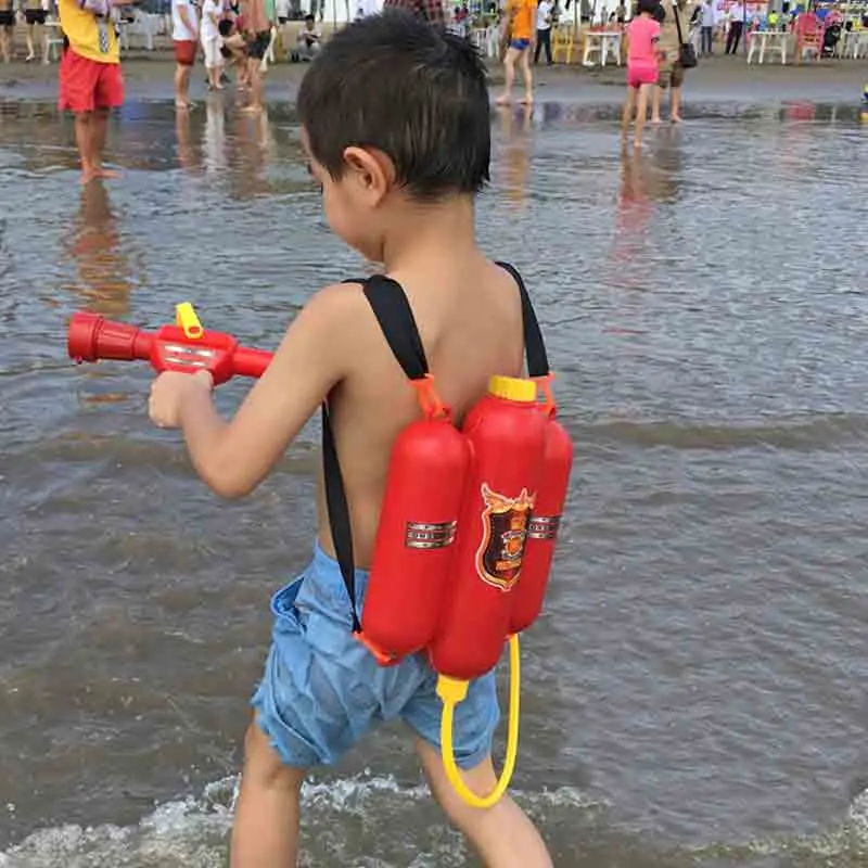 Рюкзак пожарный игрушечный водяной пистолет опрыскиватель для детей летний