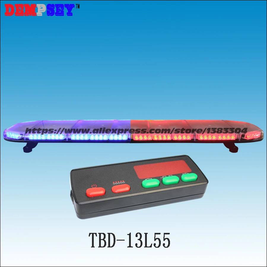 TBD-13L51 High quality super bright 1.5M Red LED lightbar, emergency/fire/police lightbar,DC12V/24V Car Roof Flash Strobe light