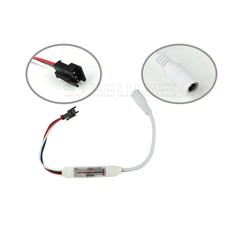 Sp103e DC5V WS2812B DC12V 2811 ws2801mini цифровой rgb Светодиодные ленты контроллер 14key rf Беспроводной удаленные 2048 Пиксели светодиодные полосы пикселей