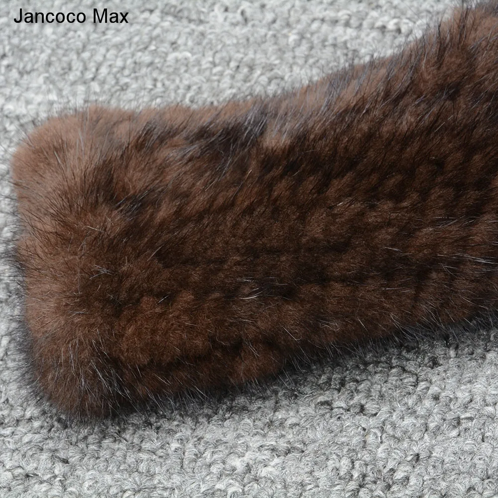 Jancoco Max настоящие норковые меховые перчатки женские модные стильные зимние теплые высокого качества S1913
