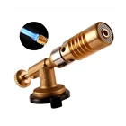 Уличная газовая зажигалка с бутаном, портативный газовый фонарь для барбекю, кемпинга, дующий факел с пистолетом, полностью медный пистолет-распылитель высокой температуры