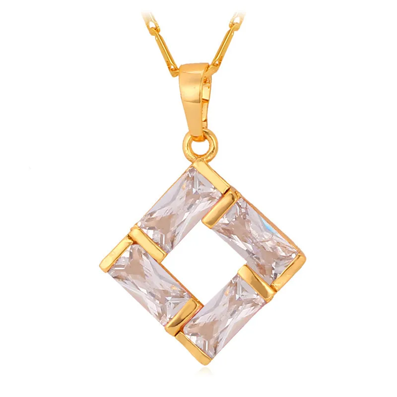 Новое красивое золотое ожерелье высокого качества с кубическим цирконием Милая