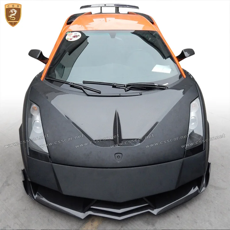 Передняя накладка на капот из углеродного волокна для Lamborghini Gallardo LP550 LP560 автомобильный Стайлинг авто модифицированные аксессуары