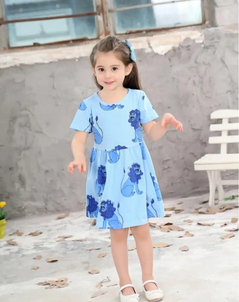 Нарядное платье принцессы для Обувь девочек Свадебные платья с рисунком льва