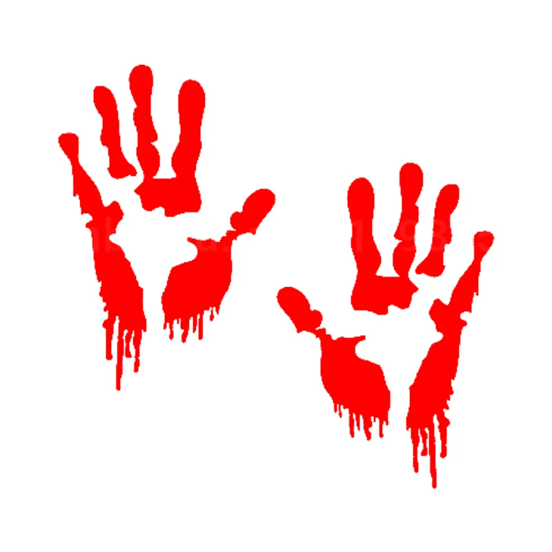 HotMeiNi 15*10 cm Car Sticker Bloody Zombie Hand cartoon Oem car window body vinyl decal Black/Silver etc 13 color | Автомобили и