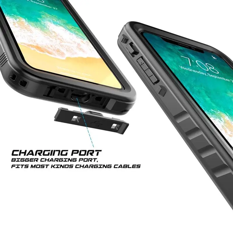 Водонепроницаемый чехол для iPhone X Xs Max Xr с защитой 360 градусов ударопрочный IPhone 5 5SE