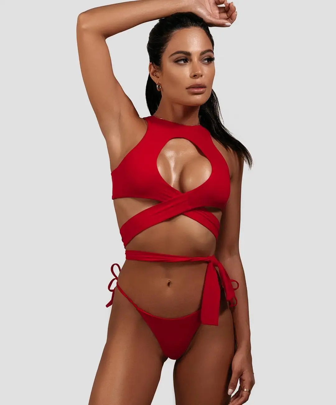 Женский купальный костюм бикини сексуальный простой бандажный для женщин