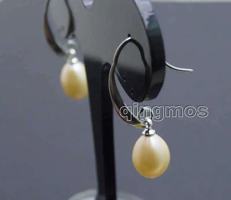 Крючок-подвеска из натурального пресноводного жемчуга 7-9 мм Earring-ear536 | Украшения и