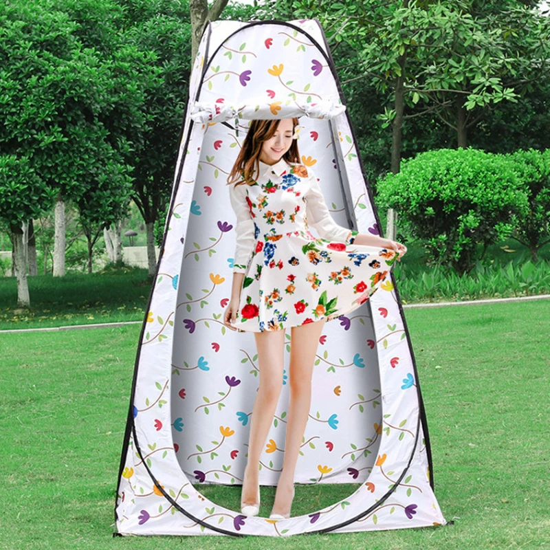 Портативный уличный душ туалет походная Выдвижная палатка маленький цветочный