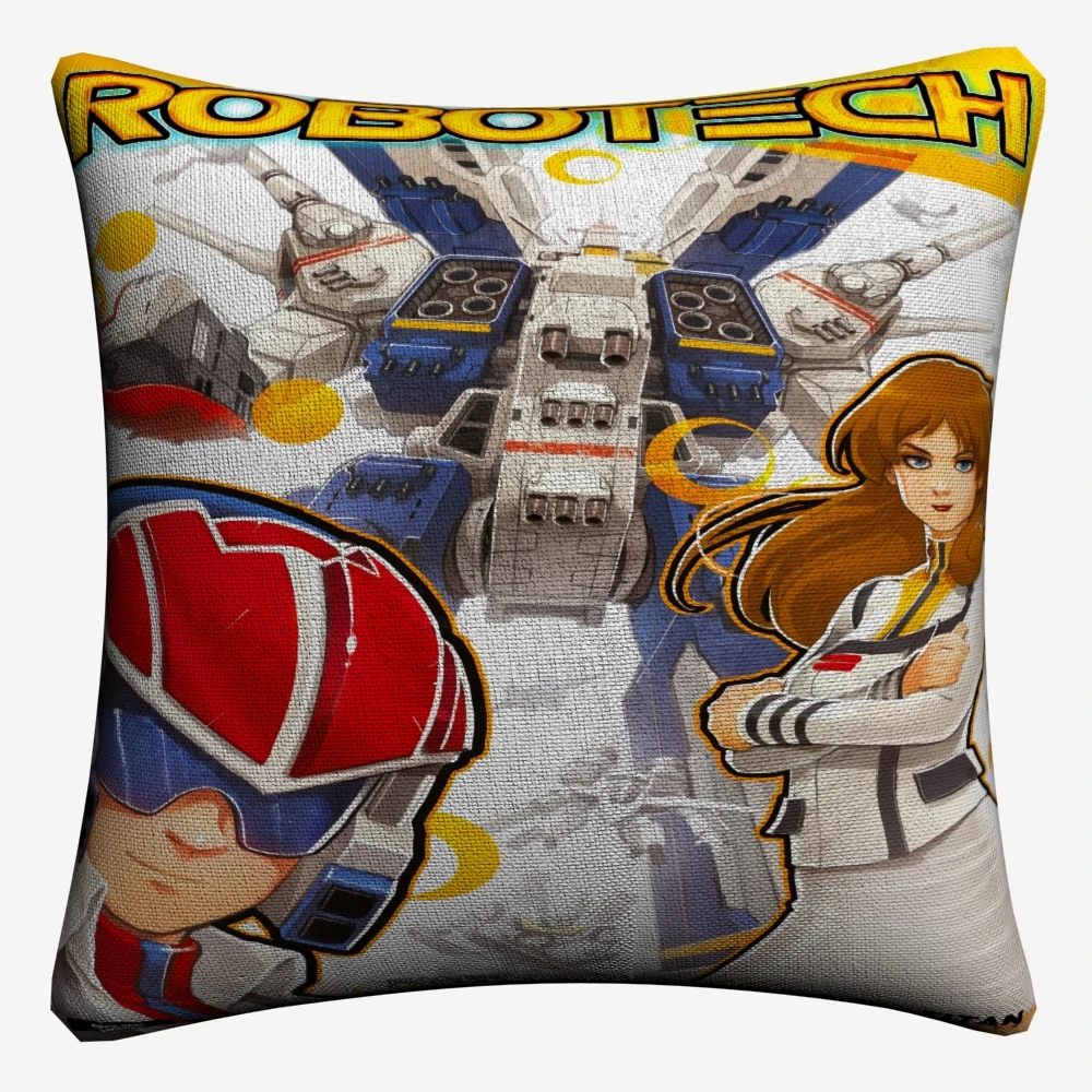Robotech Аниме классический вопрос Декоративные белье Чехлы 45x45 см наволочка для