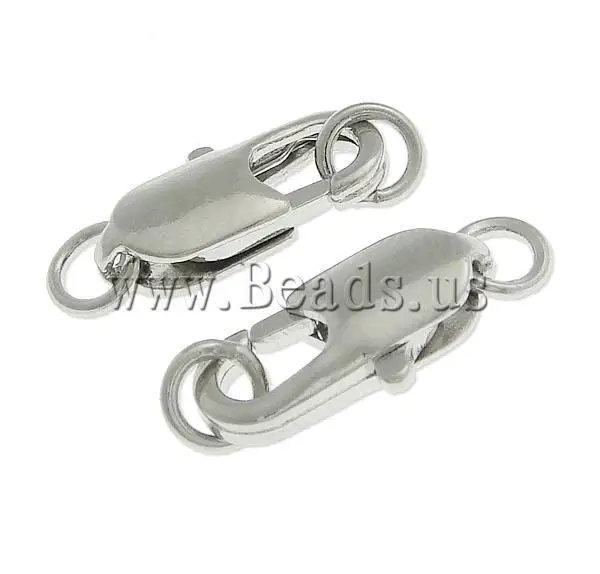 Оптовая продажа 100 шт. латунный зажим с карабином для кожаной застежки браслета