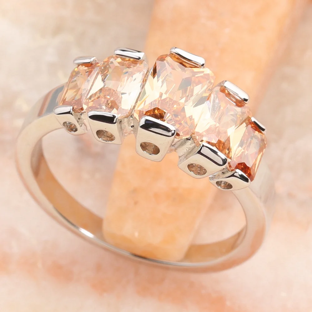 

Нобилиарный коричневый морганит 5*7 мм, полудрагоценный камень, Серебряное крутое кольцо для женщин Q2469