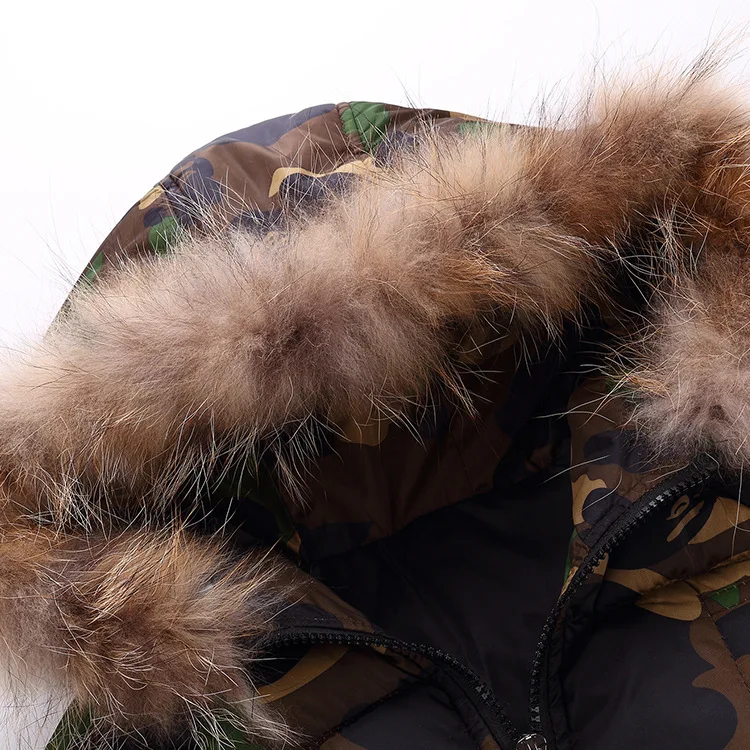 2008 New Children's Down Cotton Clothing Camouflage Collar Removable Thickened Warm Fashion Coat |