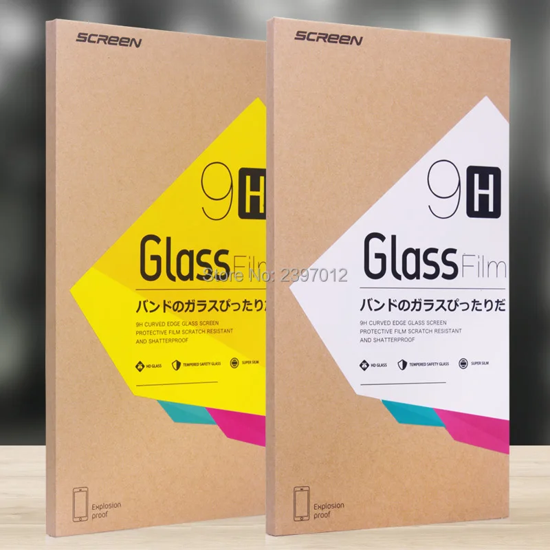 Оптовая продажа 100 шт./лот защита для экрана из закаленного стекла Розничная