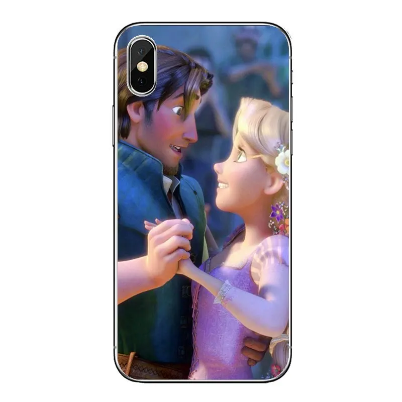Tangled Флинн и Рапунцель прозрачные мягкие чехлы Чехлы для iPod Touch iPhone 4 4S 5 5S 5C SE 6 6S 7 8 X
