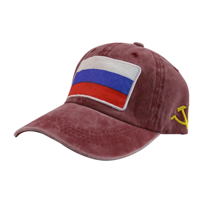 Бейсбольная кепка Winfox с вышитым флагом России в стиле поло военная Армейская