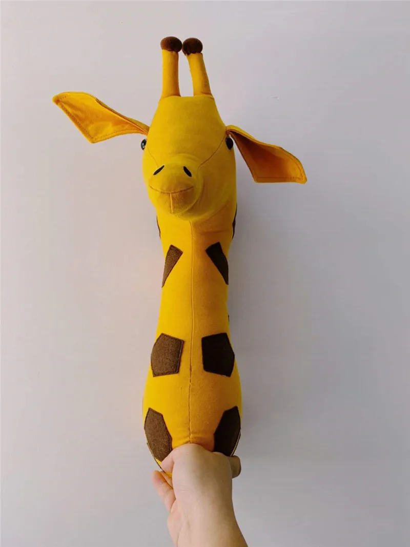 Giraffe Детская 3D настенная голова животного крепление Слон/Жираф/зебра настенная детская комната животное стенные скульптуры в виде рыб - Цвет: Giraffe
