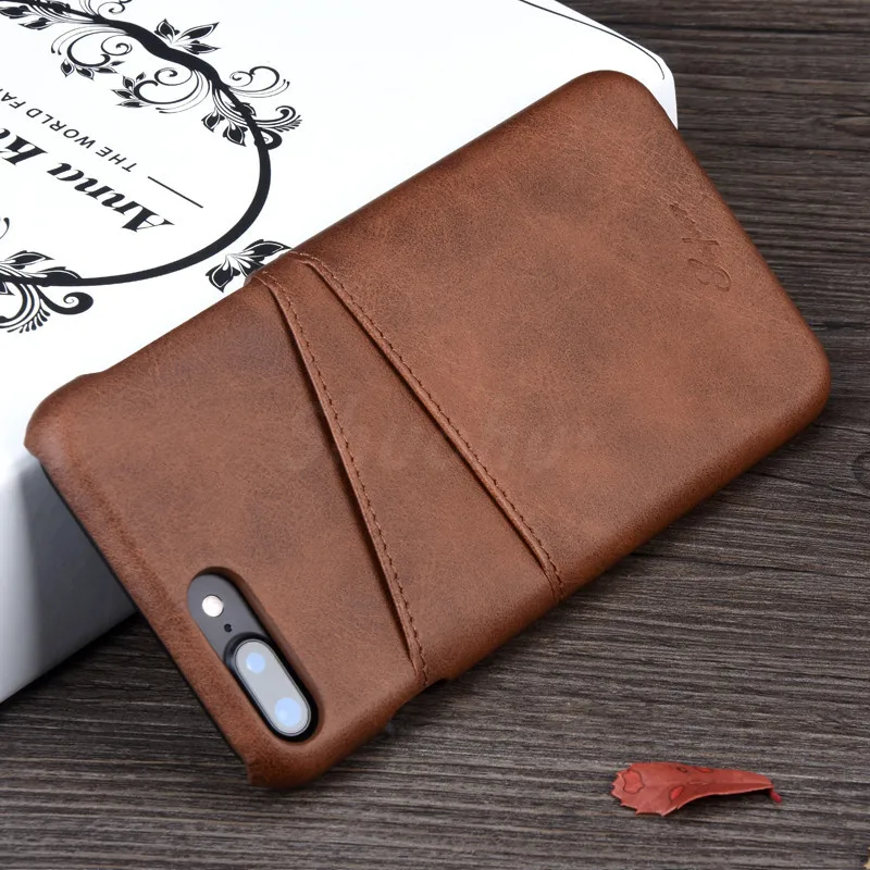 SHUOHU Luxury PU Leather Wallet Phone Cases for iPhone 7 6 6S Plus Case Business Card Back Cover X 8 |