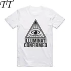 Мужская футболка с принтом Не доверяй никому, летняя классная футболка с короткими рукавами и круглым вырезом, 2019