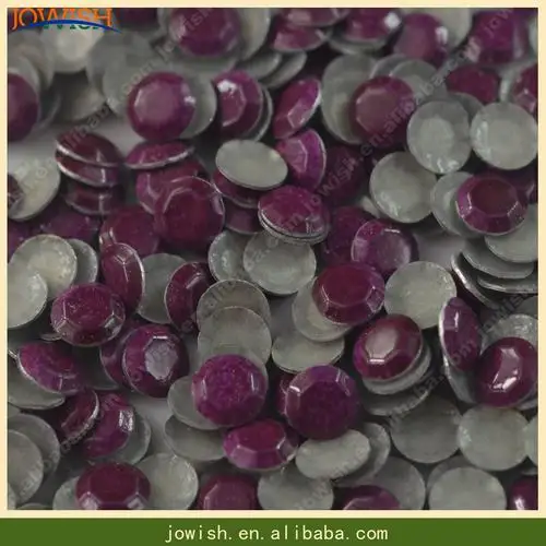 Burgundy 2-6 мм корейский искусственный кристалл заплатка с плоской задней поверхностью стразы, DIY железо тепло горячее крепление металлические шпильки хрустальные камни - Цвет: Burgundy