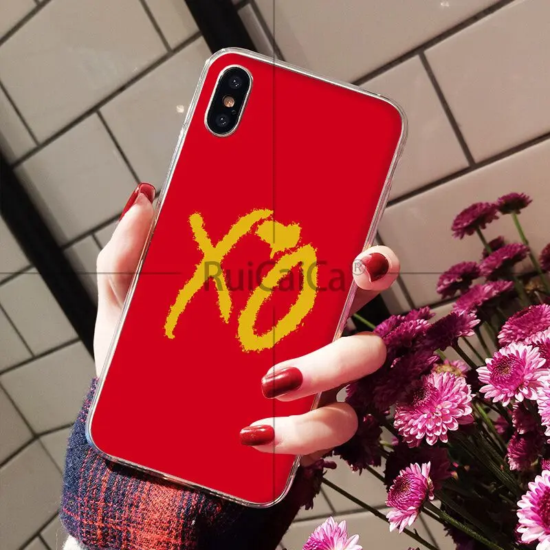 Мягкий силиконовый чехол для телефона Ruicaica The Weeknd xo Apple iPhone 8 7 6 6S Plus X XS MAX 5 5S SE XR |
