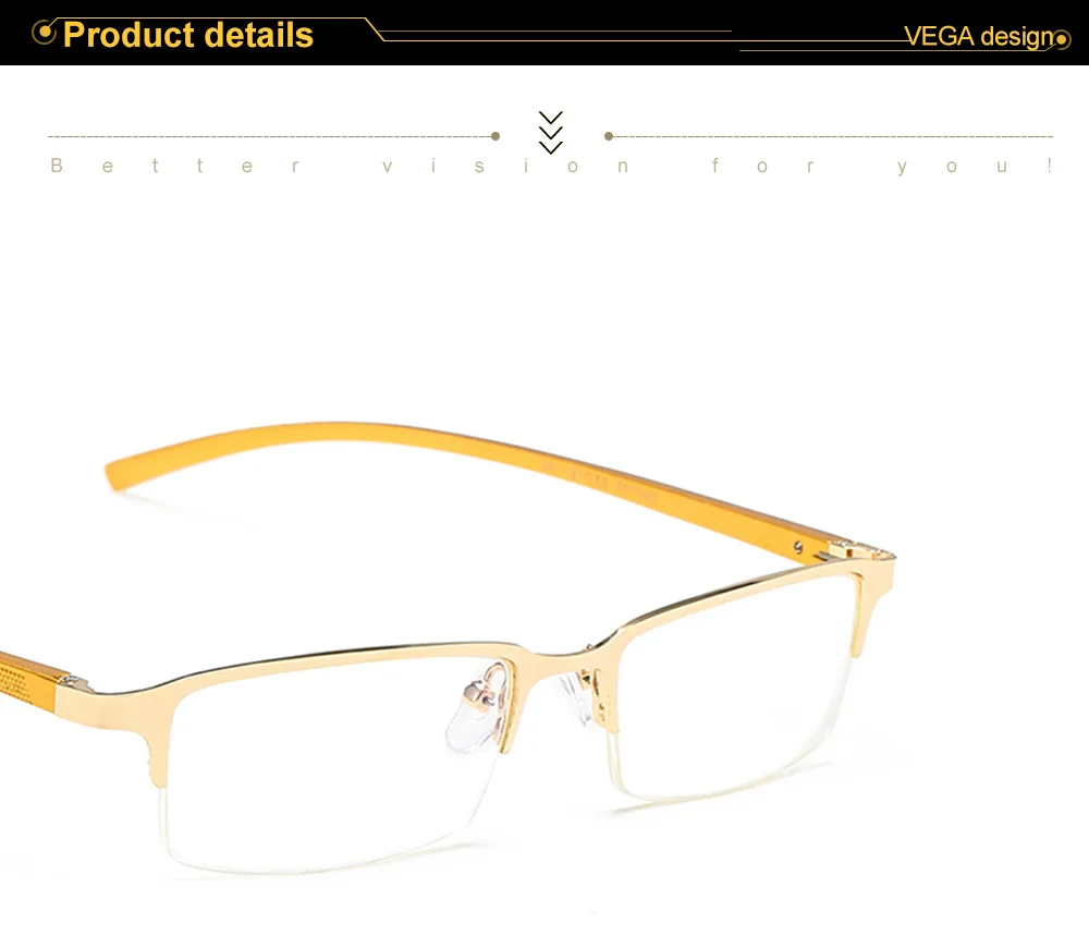 VEGA Eyewear прямоугольный Игровой Компьютер очки женские мужские полуоправы синий светильник очки сплав синий блокатор очки VG249