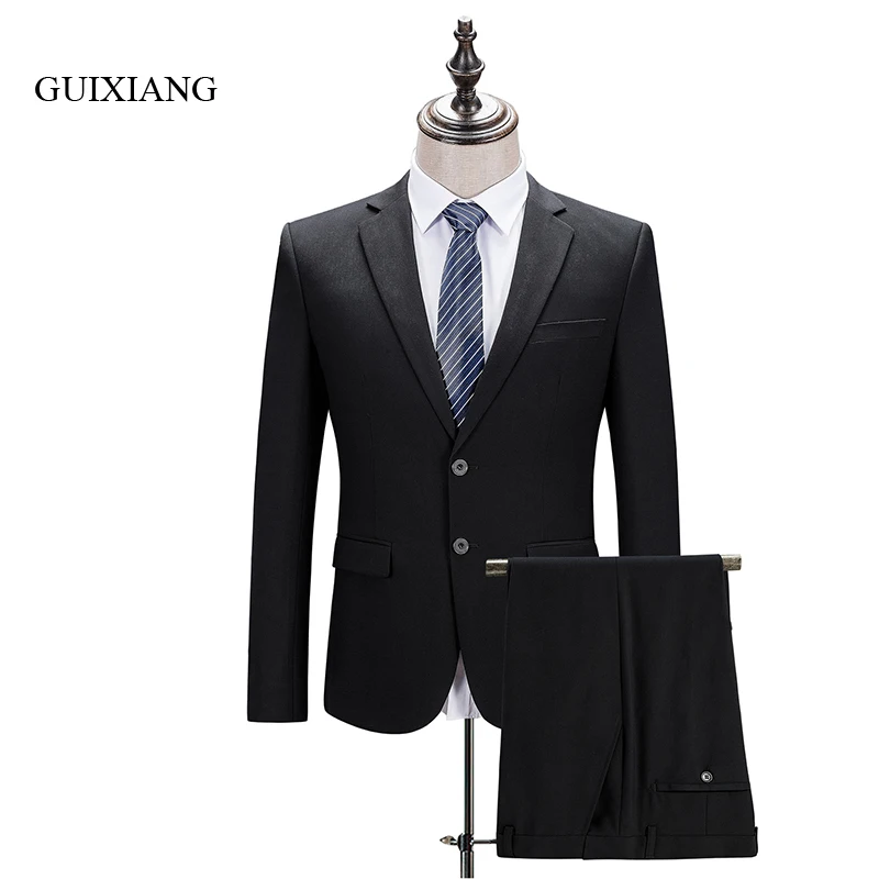 

New arrival style men high-end boutique suit high quality workplace wear formal men's suit jacket (Jacket and Pants) size S-4XL