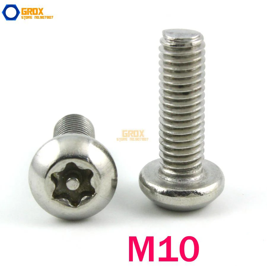 

M10 304 нержавеющая сталь Ключ Безопасности Torx головка винт машины
