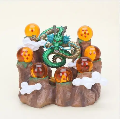 15 см мяч Z Son Goku Shenlong shenron Figura toy bolas de cristal fundo Montanha PVC modelo Toys|Игровые фигурки и