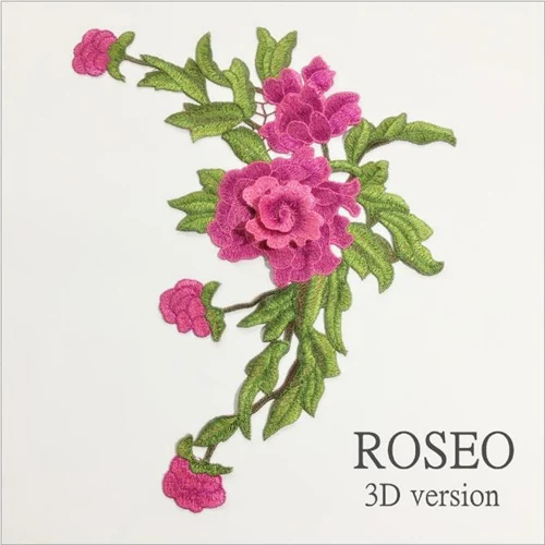 3D патчи с цветочной вышивкой пришить патч для Костюмы куртка аппликация, аксессуар для DIY Скрапбукинг NL286