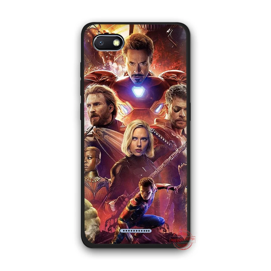 WEBBEDEPP Мститель Капитан Америка Железный человек мягкий чехол для телефона Redmi Note 8