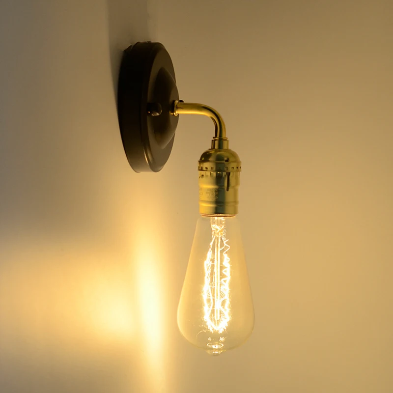 Электрическая лампочка эдисона Винтаж настенный светильник Промышленный