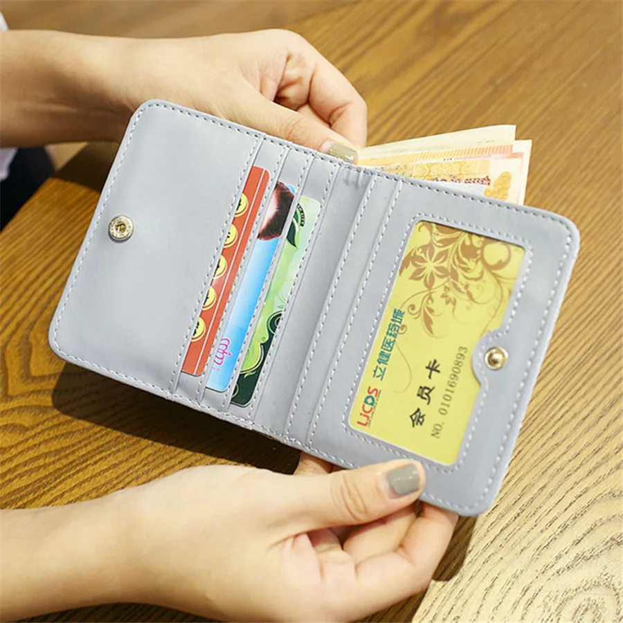 2017 Новая Мода Женщины Кошельки Короткие Small Bag Прекрасный Кошелек Сцепления С