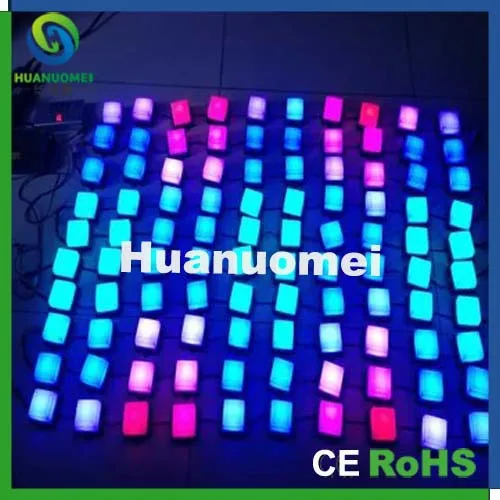 100 штук упак. 24 В квадратный светодиодный пиксельный свет SM16703 IC 5050 SMD RGB полный