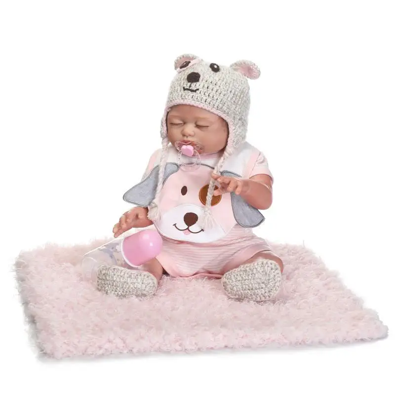 NPK 50 см реалистичные куклы Reborn Babies полностью силиконовые ручной работы Bebes для