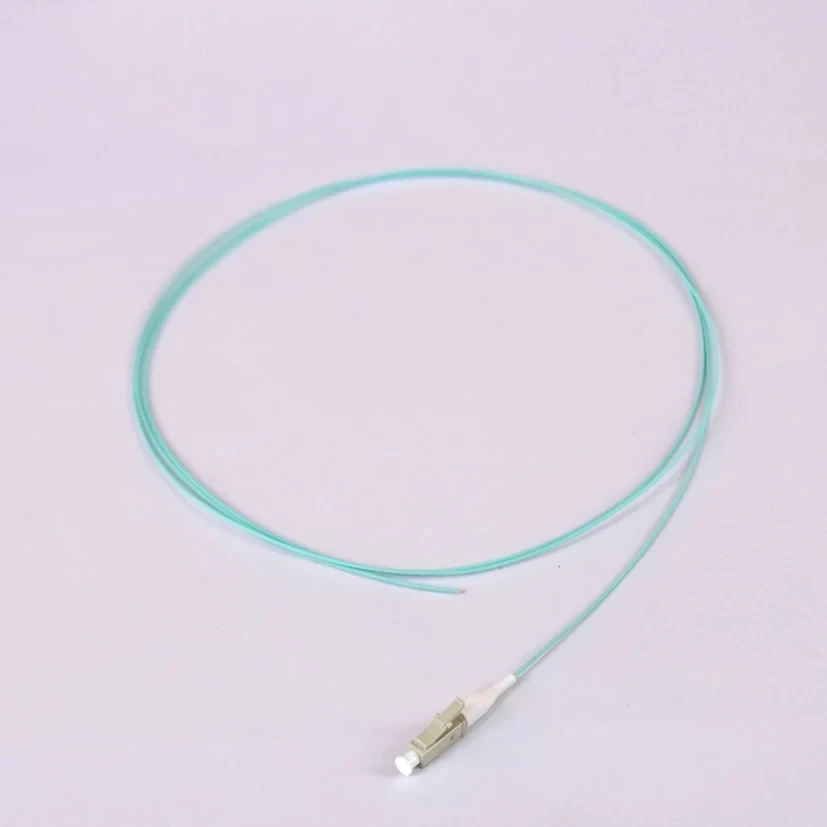50 шт. OM3 волоконные косички 0 9 мм SC LC ST FC 1 м 5 волоконно-оптический pigtail aqua кабель FTTH