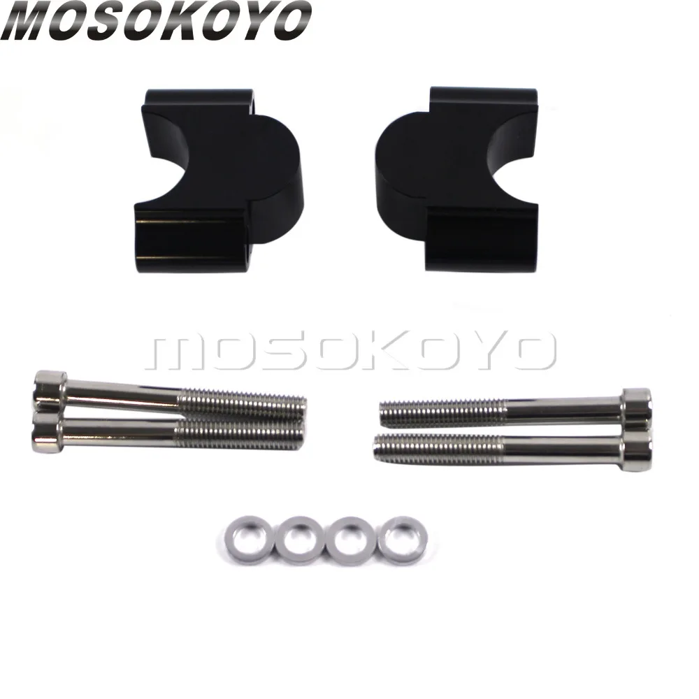 Черный Enduro Racing 30 мм Руль Riser Kit 1 1/8 "7/8" крепление для Honda CRF 1000 KTM DUKE 1190 990 SMR YAMAHA ATV