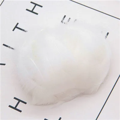 white 100pcs Натуральные перья лебедя 4-7 см 1-2 дюйма маленькие плавающие Шлейфы гусиное перо цветной шлейф для украшения рукоделия 100 шт - Цвет: white 100pcs
